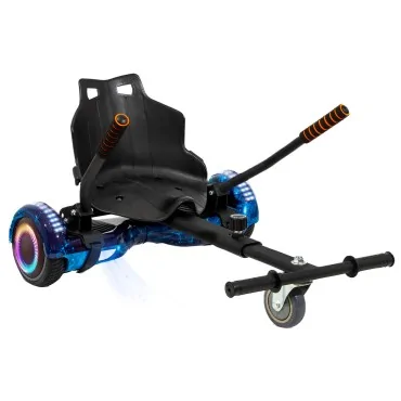 Hoverboard Go-Kart Pack, 6.5 inch, Regular Galaxy Blue PRO 4Ah, voor kinderen en volwassenen