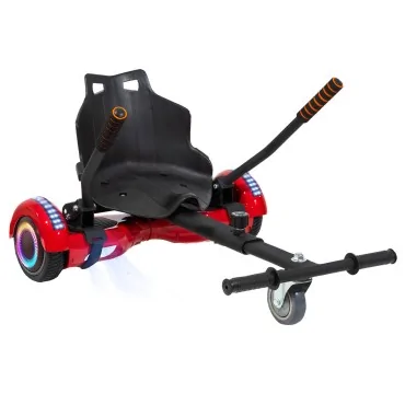 Hoverboard Go-Kart Pack, 6.5 inch, Regular Red PRO 4Ah, voor kinderen en volwassenen