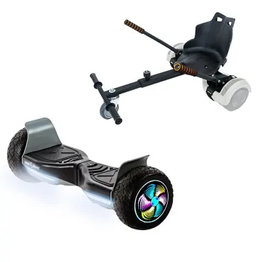 Hoverboard Go-Kart Pack, 8.5 inch, Hummer Black PRO 4Ah, voor kinderen en volwassenen