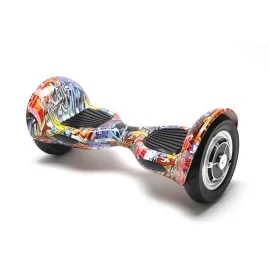 10 inch Hoverboard, Off-Road HipHop Orange, Verlengde Afstand, Smart Balance